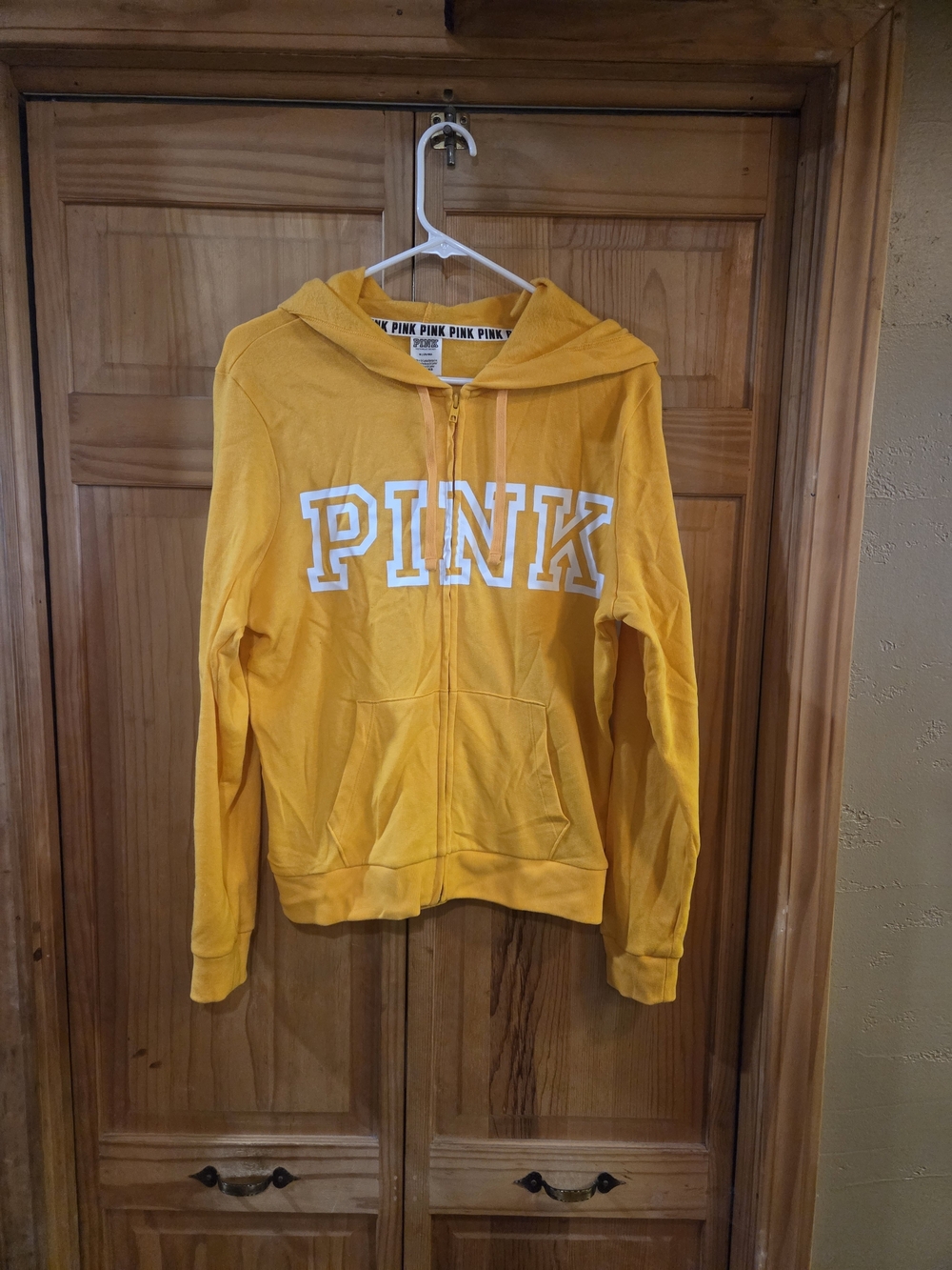 Victoria's Secret PINK Yellow Zip Hoodie
